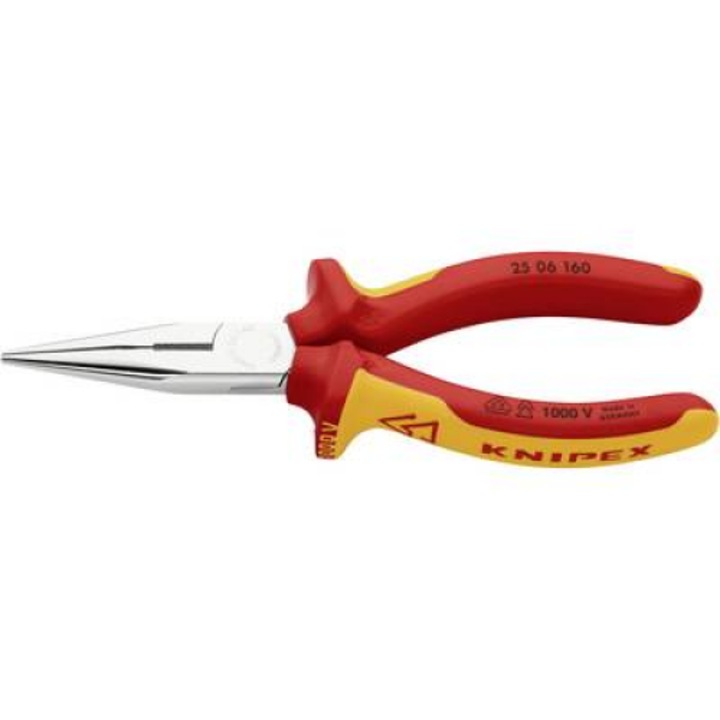 KNIPEX Fogó, szigetelt félgömbös csőrrel, 1000 V, 160 mm