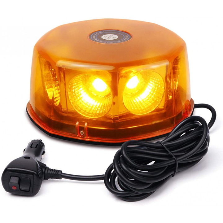 Сигнална LED лампа, 12-24V, с магнит