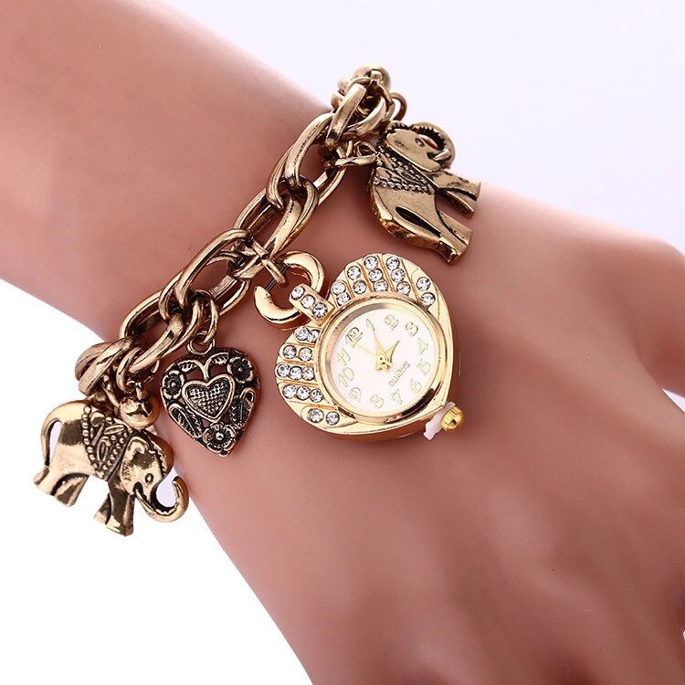 Ceas dama casual Geneva Cathia, gold