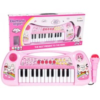 centru de activitati mica pianista cu orga si microfon  melodii si luminite  difuzor incorporat  dimensiuni 47 cm lungime  185 cm latime  picioruse antiderapante  culoare roz imagen 31_0_
0