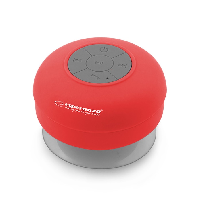Esperanza EP124R SPRINKLE Bluetooth piros hordozható vízálló hangszóró
