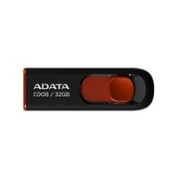 Memorie USB ADATA C008, 32GB, USB 2.0, Rosu/Negru