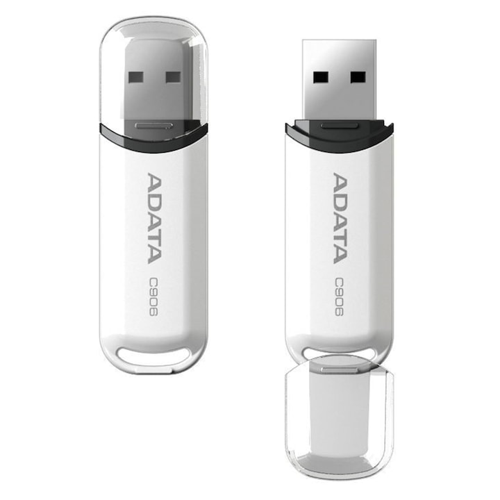 Памет USB Flash Drive ADATA 8Gb, USB2.0 Бял