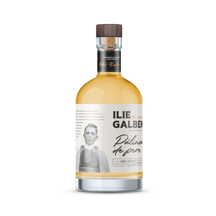 Palinca de pere Ilie Galben, 52%, 500 ml