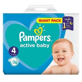 Pachet Compus Din: Scutece Pentru Copii Pampers Nr 4, 76 Bucati Giant + Servetele Economice Babyfin 72Buc/Pachet Pachet Compus Din: Scutece Pentru Copii Pampers Nr 4, 76 Bucati Giant + Servetele Economice Babyfin 72Buc/Pachet