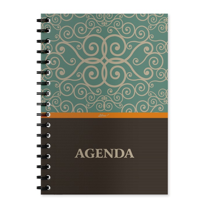 Agenda A5 nedatata coperta carton Libra model M4
