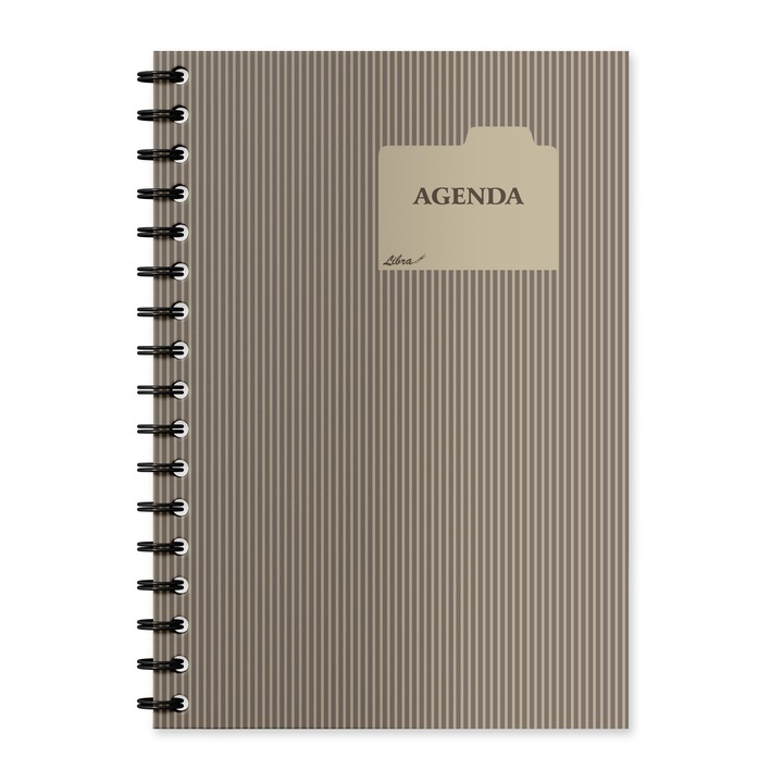 Agenda A5 nedatata coperta carton Libra model M3