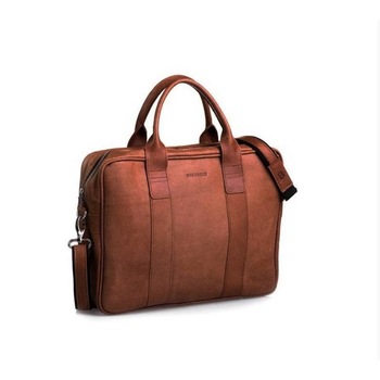 Geanta eleganta din piele, Brodrene, Maro, 38 x 29 x 9 cm Geanta eleganta din piele, Brodrene, Maro, 38 x 29 x 9 cm