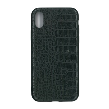 Husa spate compacta, hand-made, Nuoku Royal, pentru iPhone X, negru Husa spate compacta, hand-made, Nuoku Royal, pentru iPhone X, negru