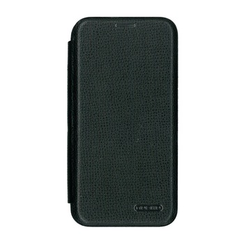 Husa tip carte din piele naturala, Nuoku Royal 2, pentru iPhone XS Max, negru Husa tip carte din piele naturala, Nuoku Royal 2, pentru iPhone XS Max, negru
