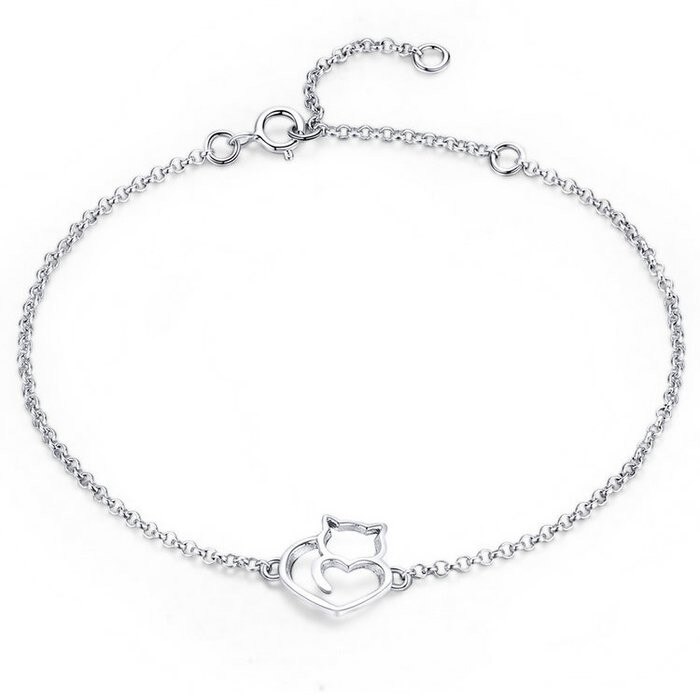Bratara din argint Lovely Cat