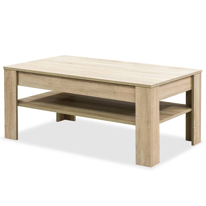 Холна маса vidaXL, ПДЧ, 110х65х48 см, дъб