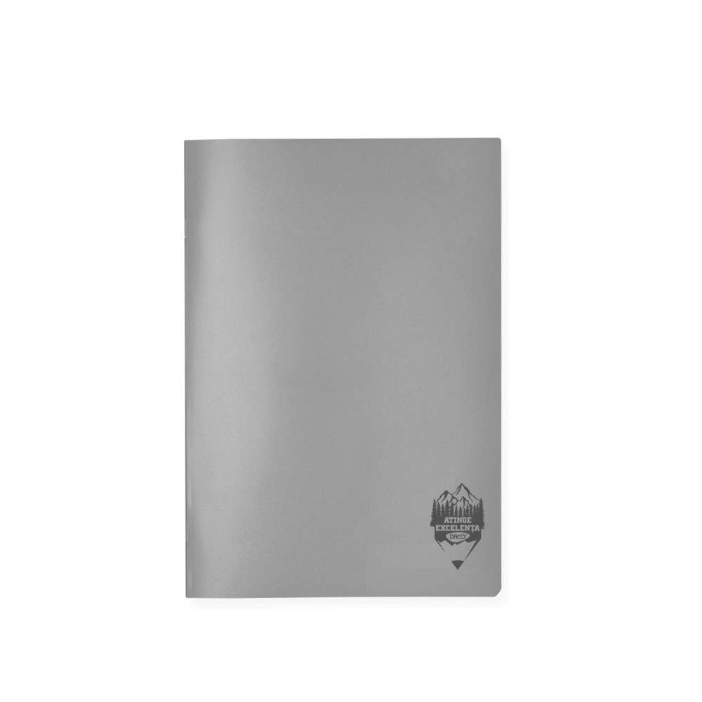 Caiet A5 48 file coperta plastic Atinge Excelenta DR gri