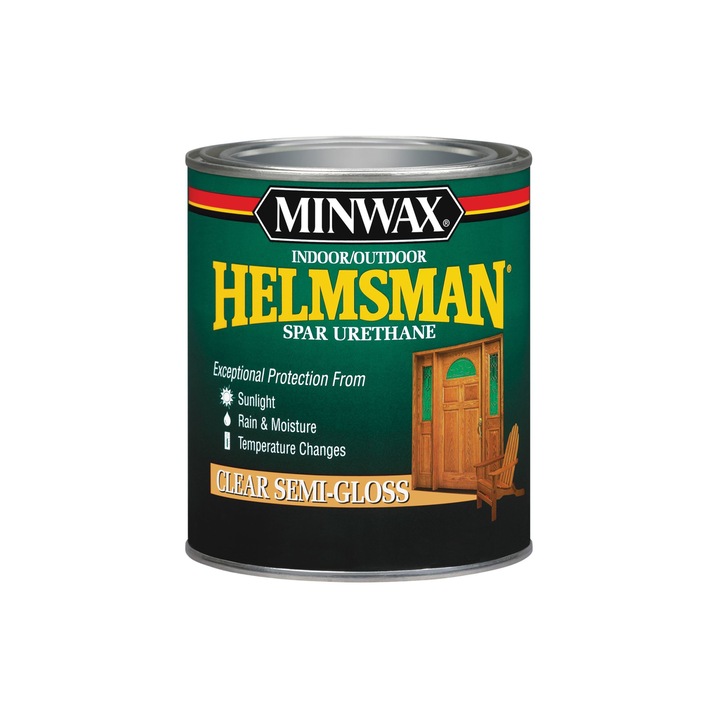 Lac pentru lemn Minwax® Helmsman® Spar Urethane, Clear Semi-Gloss, 0.946 L