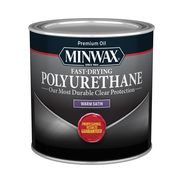 Лак за дърво Minwax® Fast-Drying Polyurethane, Satin, 0.946 l