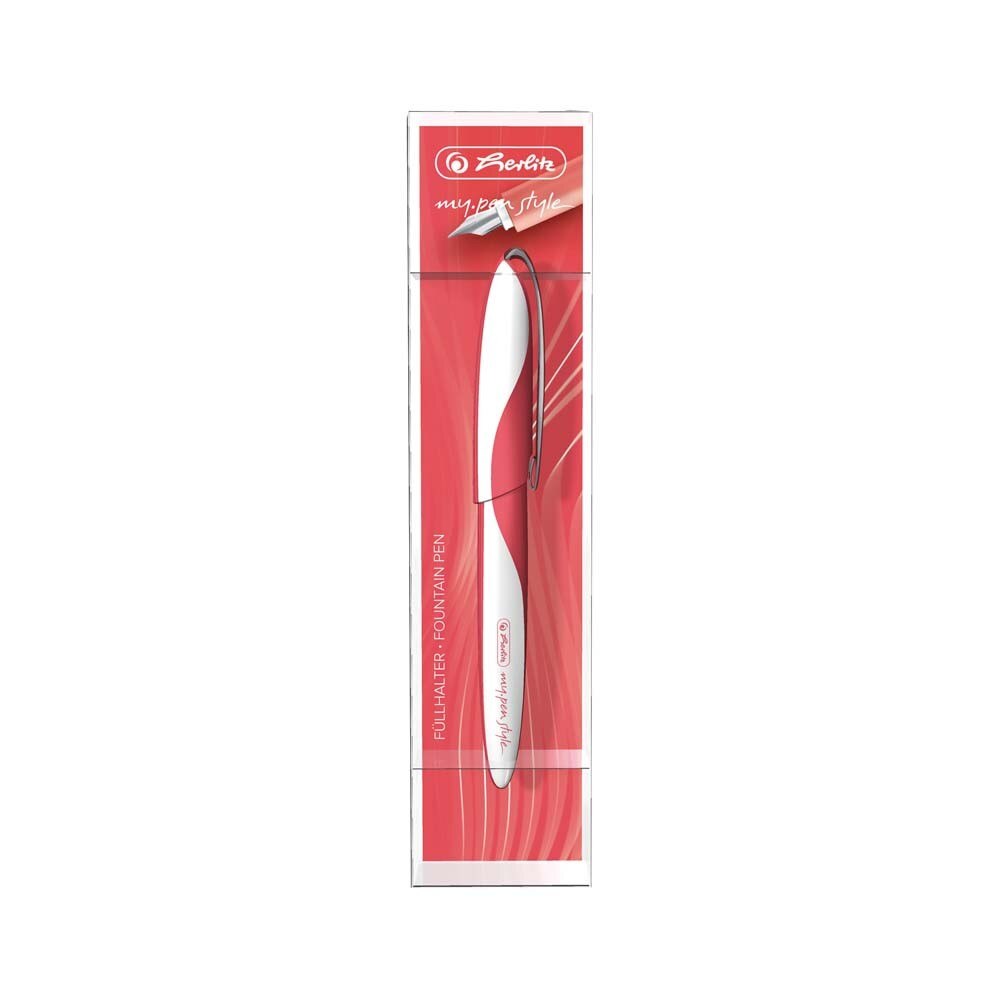 Stilou Herlitz My.Pen Style Glowing Red in cutie cadou