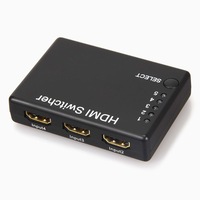 Switch 5 porturi HDMI cu telecomanda 5x HDMI input, 1x HDMI output,compatibil cu HD-DVD, sky-HD, STV, PS3, Xbox360