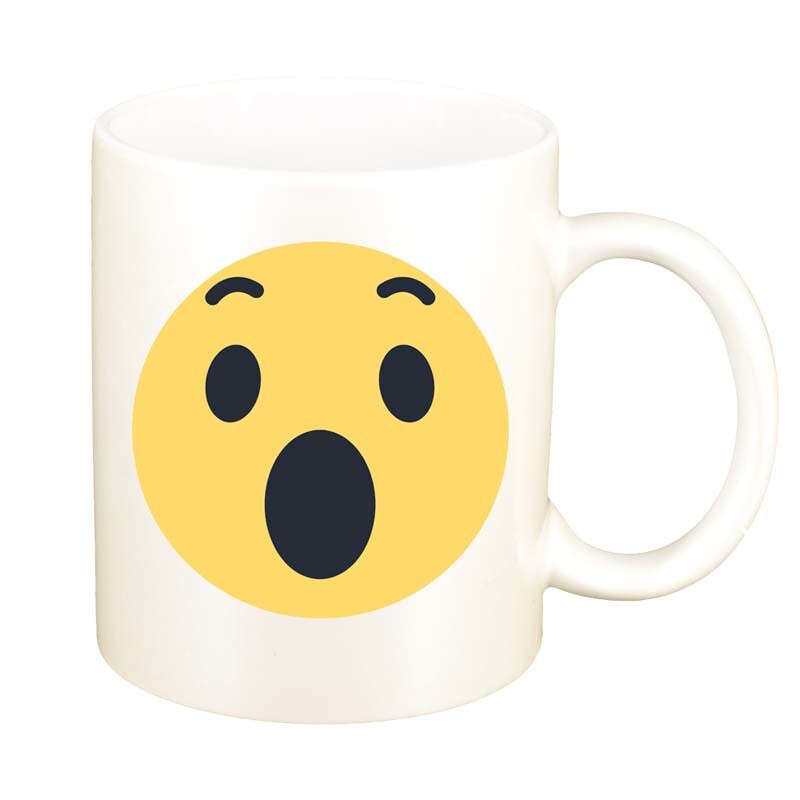 Cana Emoji WOW, alb sidefata, 330ml, D28