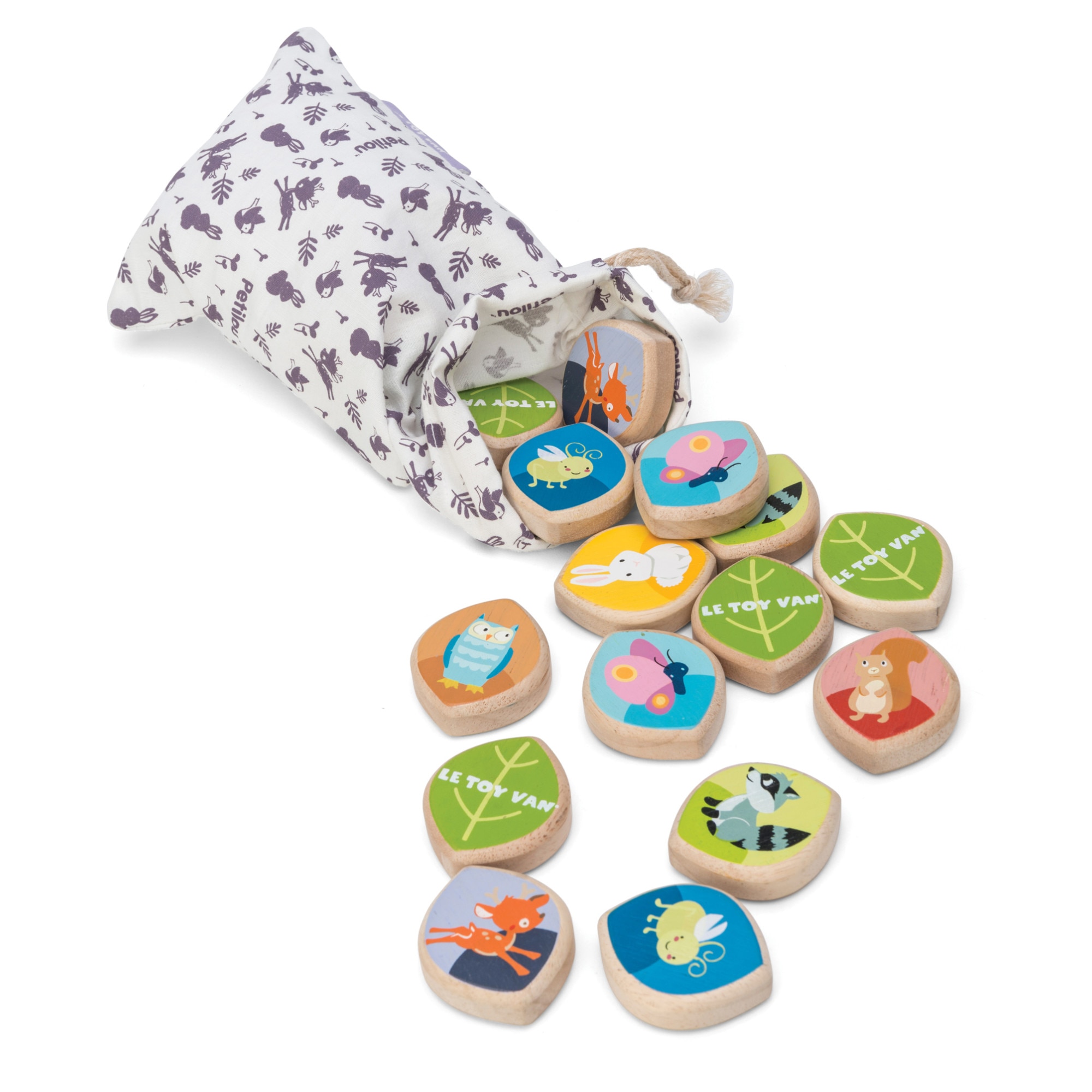 Joc de memorie pentru copii, Le Toy Van, Perechi animale, lemn
