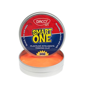 Plastilina Inteligenta 50 g Smart One PL900 DACO portocaliu Plastilina Inteligenta 50 g Smart One PL900 DACO portocaliu
