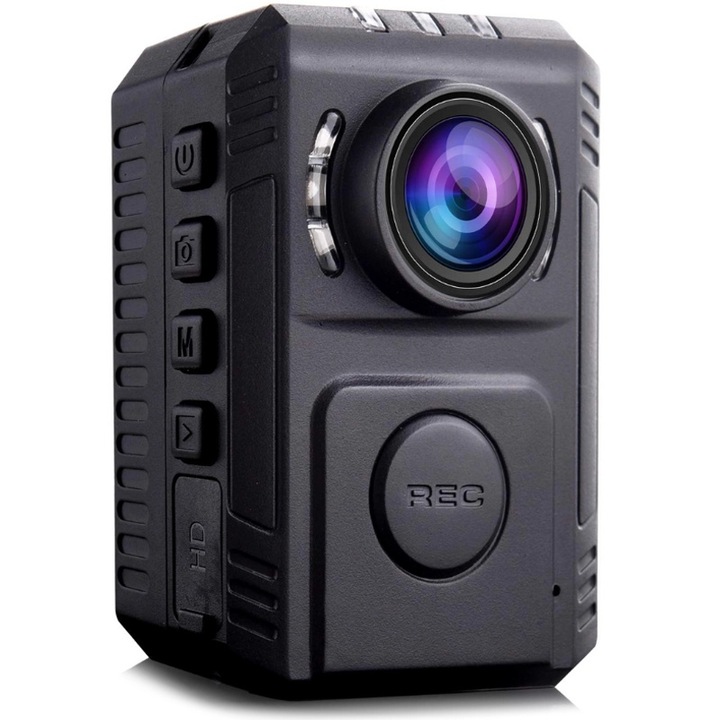 Body camera corporala iUni CP38, Wireless, Detectie miscare, Unghi 170°