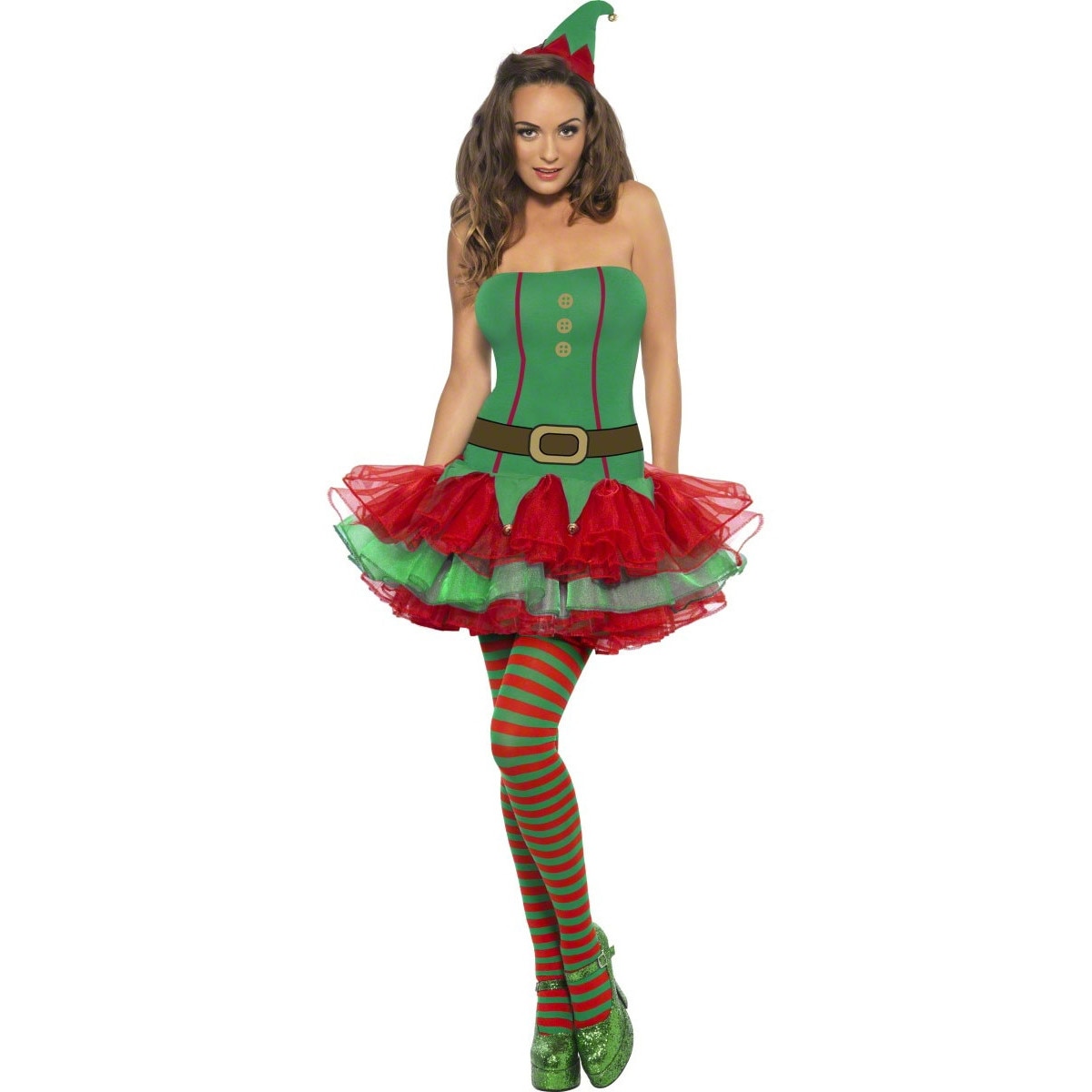 Costum elf nazdravan cu caciulita S