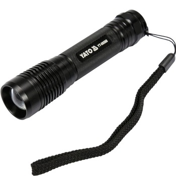 Lanterna cu acumulator, led, Yato YT-08568, XPG3 CREE 6 W, 500 lm, Li-Ion, aluminiu, IPX7 Lanterna cu acumulator, led, Yato YT-08568, XPG3 CREE 6 W, 500 lm, Li-Ion, aluminiu, IPX7