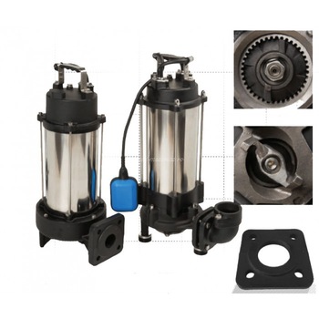 Pompa profesionala Kraken 1800 W cu tocator si plutitor pentru apa murdara, vidanjare fosa, Inaltime 21M, Bobinaj cupru Pompa profesionala Kraken 1800 W cu tocator si plutitor pentru apa murdara, vidanjare fosa, Inaltime 21M, Bobinaj cupru