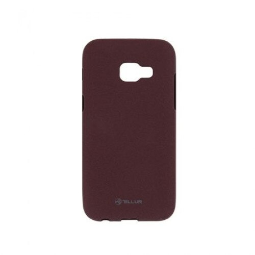 Husa Tellur Sand silicon pentru Samsung A3 2017 Burgundy