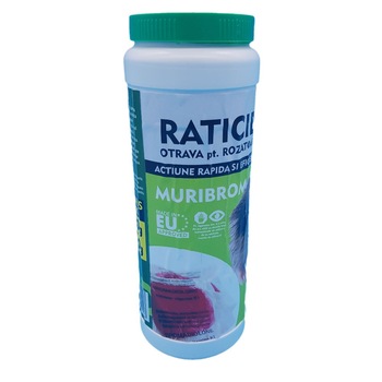 Raticid otrava pentru soareci, sobolani MURIBROM 400+100g Raticid otrava pentru soareci, sobolani MURIBROM 400+100g