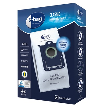 Set saci material sintetic Electrolux E201S s-bag® Classic Long Performance - 4 saci Set saci material sintetic Electrolux E201S s-bag® Classic Long Performance - 4 saci