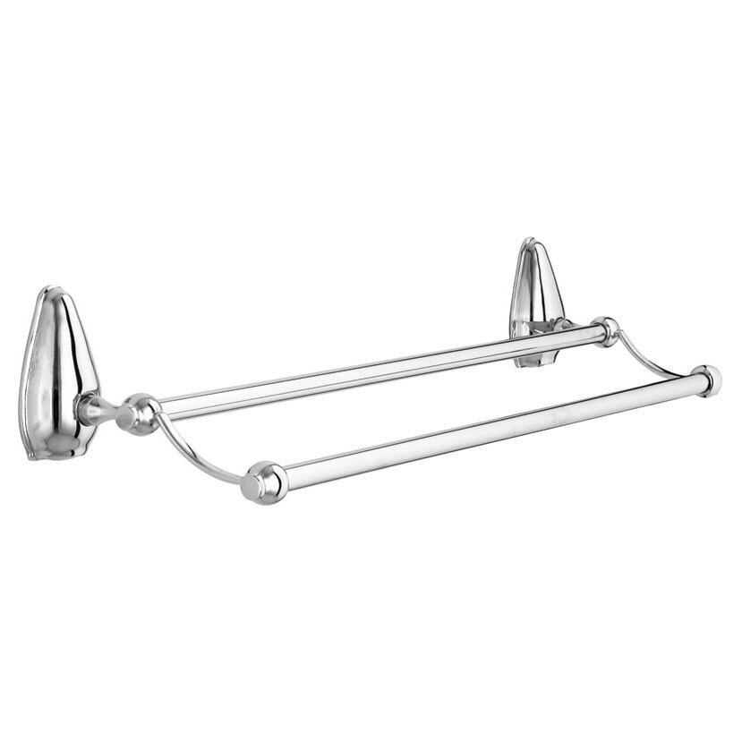 Suport prosop baie Lider, tip bara, cu doua brate, 48 x 14 x 8 cm