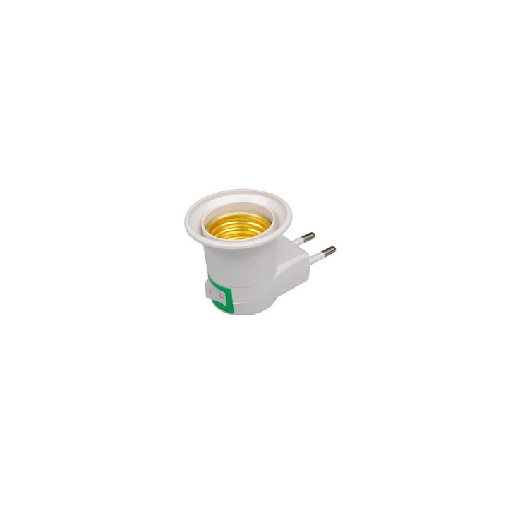 Adaptor dulie E27 la priza 6A