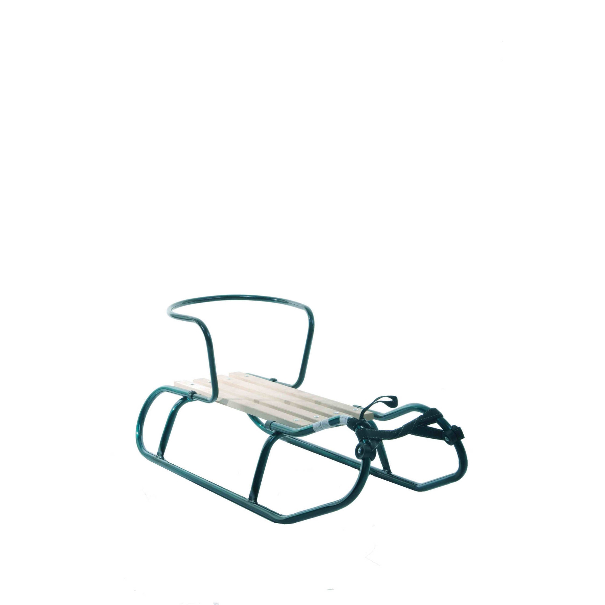 Sanie metalica cu spatar si scandura fag Matpol, Verde