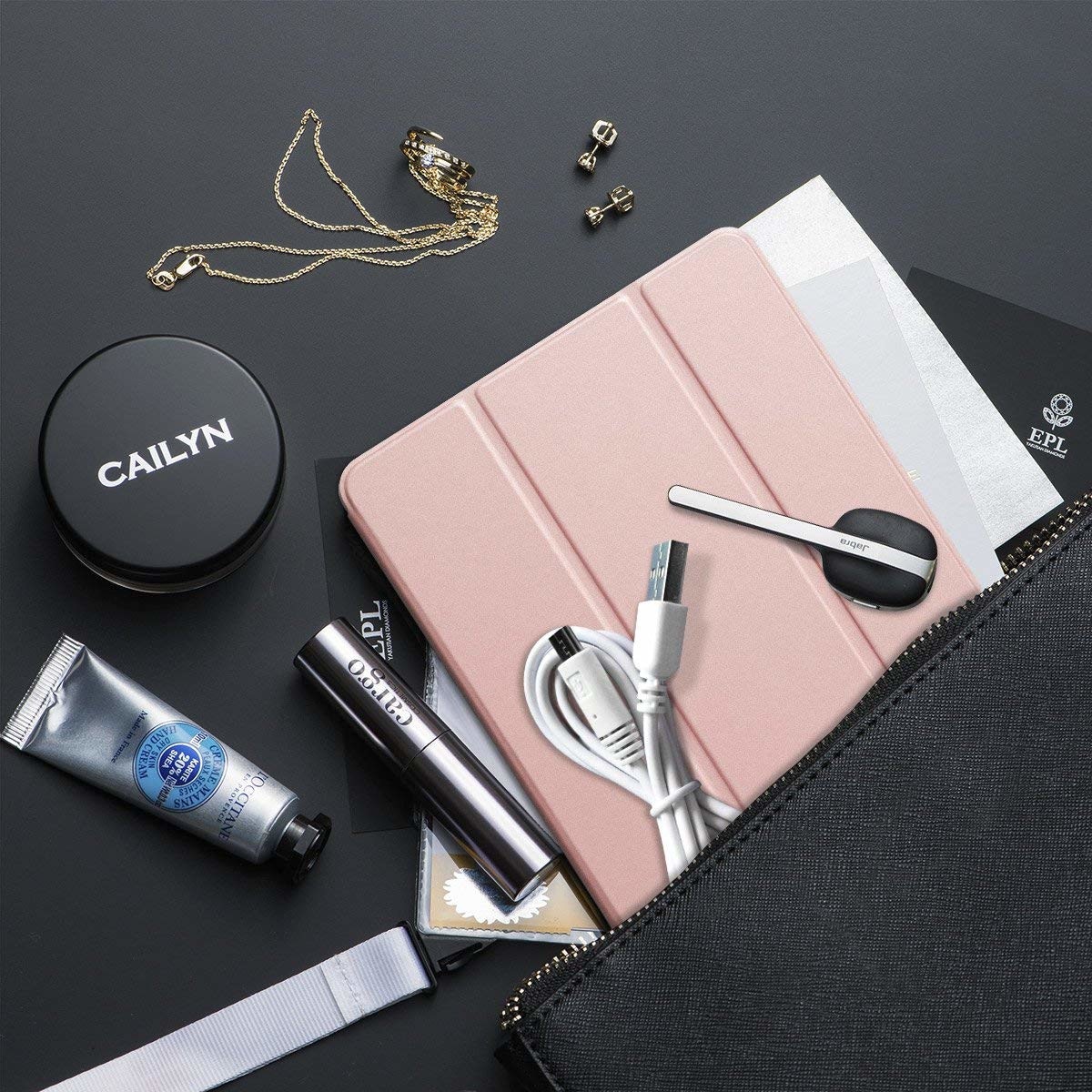 Husa Tableta iPad 9.7" 6Th Generation 2018 IPad Air 6 ofera protectie Ultrasubtire Lux Rose Gold