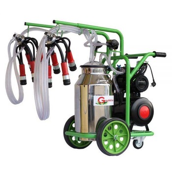 Mulgatoare Gardelina T240 Inox 40L, pahare PLASTIC, 16-20 bovine / h, 2 posturi, 180l/min, 550W Mulgatoare Gardelina T240 Inox 40L, pahare PLASTIC, 16-20 bovine / h, 2 posturi, 180l/min, 550W