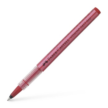 Roller 0,4 Mm Vision 5417 F Faber - Castell Rosu Roller 0,4 Mm Vision 5417 F Faber - Castell Rosu
