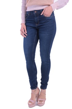 Blugi dama, Pieces Pcfive Betty dark blue denim Blugi dama, Pieces Pcfive Betty dark blue denim