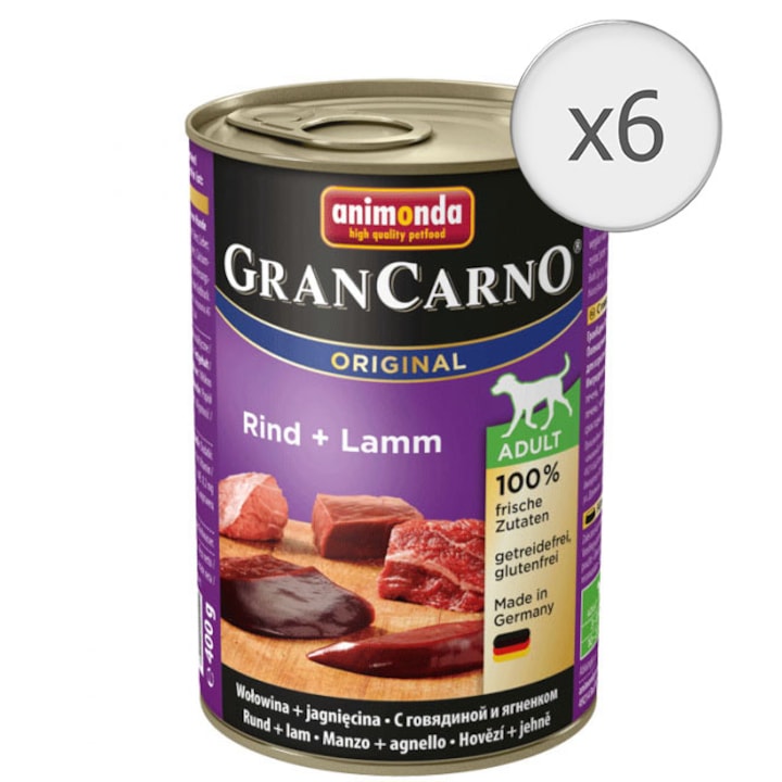 hrana umeda pentru caini grancarno adult vita si miel 6 buc x 400g imagen 37_0_
6