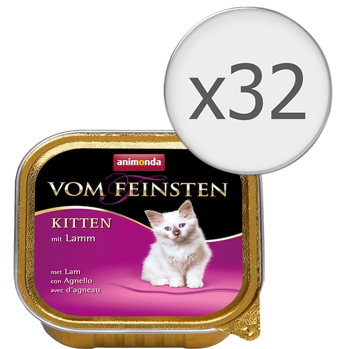 hrana umeda pentru pisici vom feinsten junior miel 32 buc x 100g imagen 49_2_
6