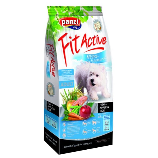 Hrana uscata pentru caini Fit Active Premium Hypoallergenic, Peste, 15kg