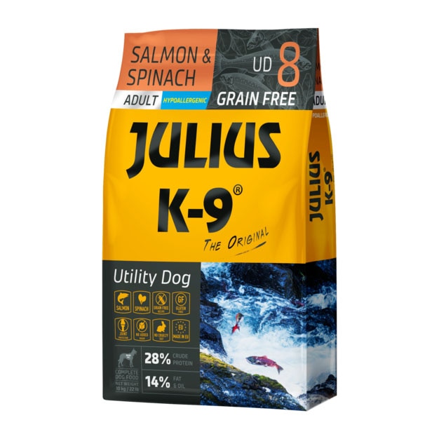 Hrana uscata pentru caini Julius K9, Adult, Somon, 3kg
