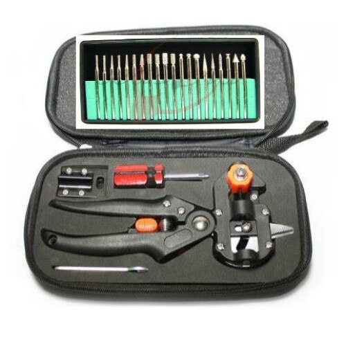 Cleste altoit tip borseta cu accesorii + Bonus Set freze diamantate 20 piese