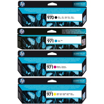 Pachet cartuse cerneala (970) (971) negru,cyan,magenta,galben HP original 10500 pagini Pachet cartuse cerneala (970) (971) negru,cyan,magenta,galben HP original 10500 pagini