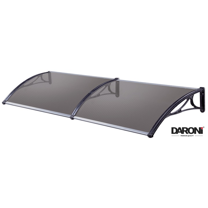 Copertina Daroni 160cmx80cm, model Napoli PC-800, copertina policarbonat celular, bronz 3 brate plastic negru PP + GF