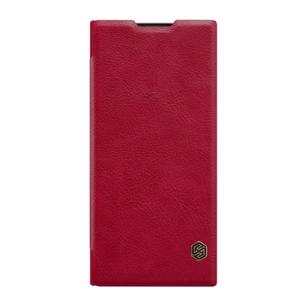 Husa tip carte Nillkin Qin pentru LG V40 ThinQ, rosu