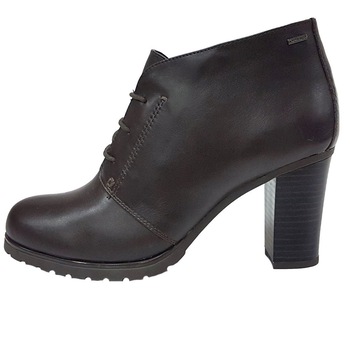 Botine dama, din piele naturala, marca Geox, D44Y1A-02-06, maro, Maro inchis Botine dama, din piele naturala, marca Geox, D44Y1A-02-06, maro, Maro inchis
