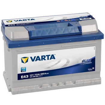 Baterie auto Varta Blue 72AH 572409068 E43 Baterie auto Varta Blue 72AH 572409068 E43