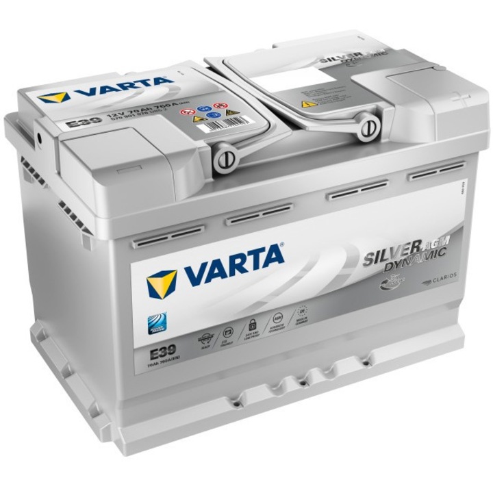 Varta AGM 70AH START-STOP 570901076 E39 Autó akkumulátor