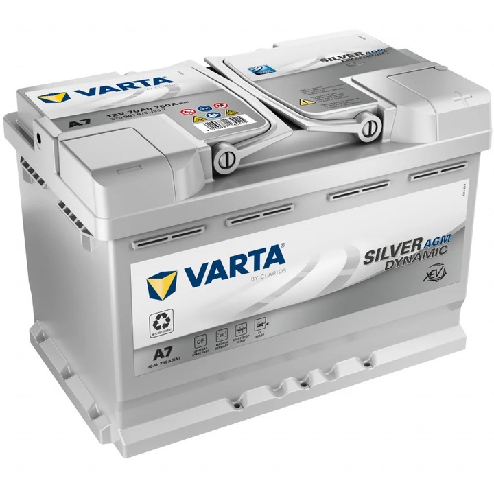 Акумулатор Varta Silver AGMxEV A7 70Ah 760A 570901076